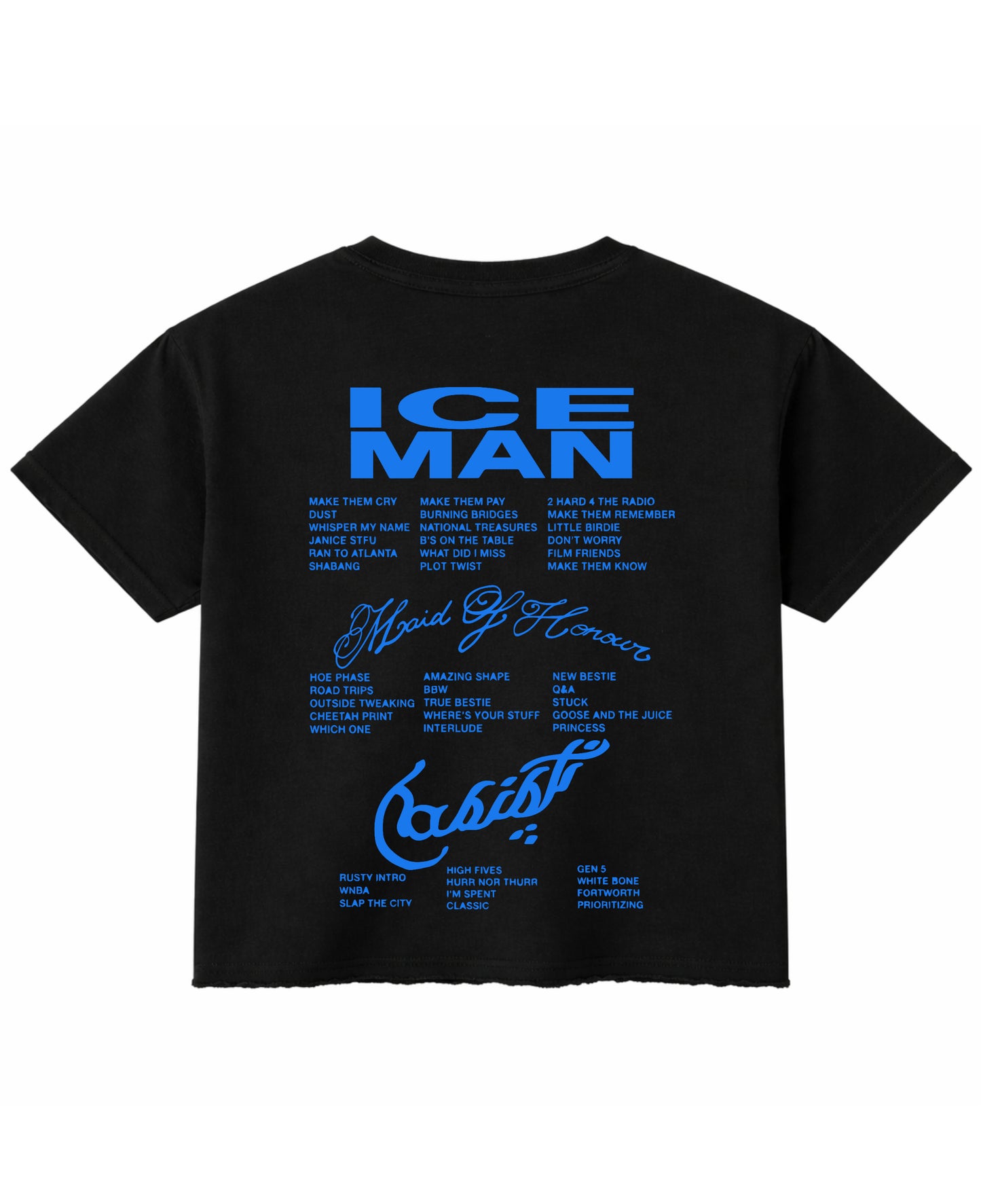 Black Boxy Fit T-shirt Back Design