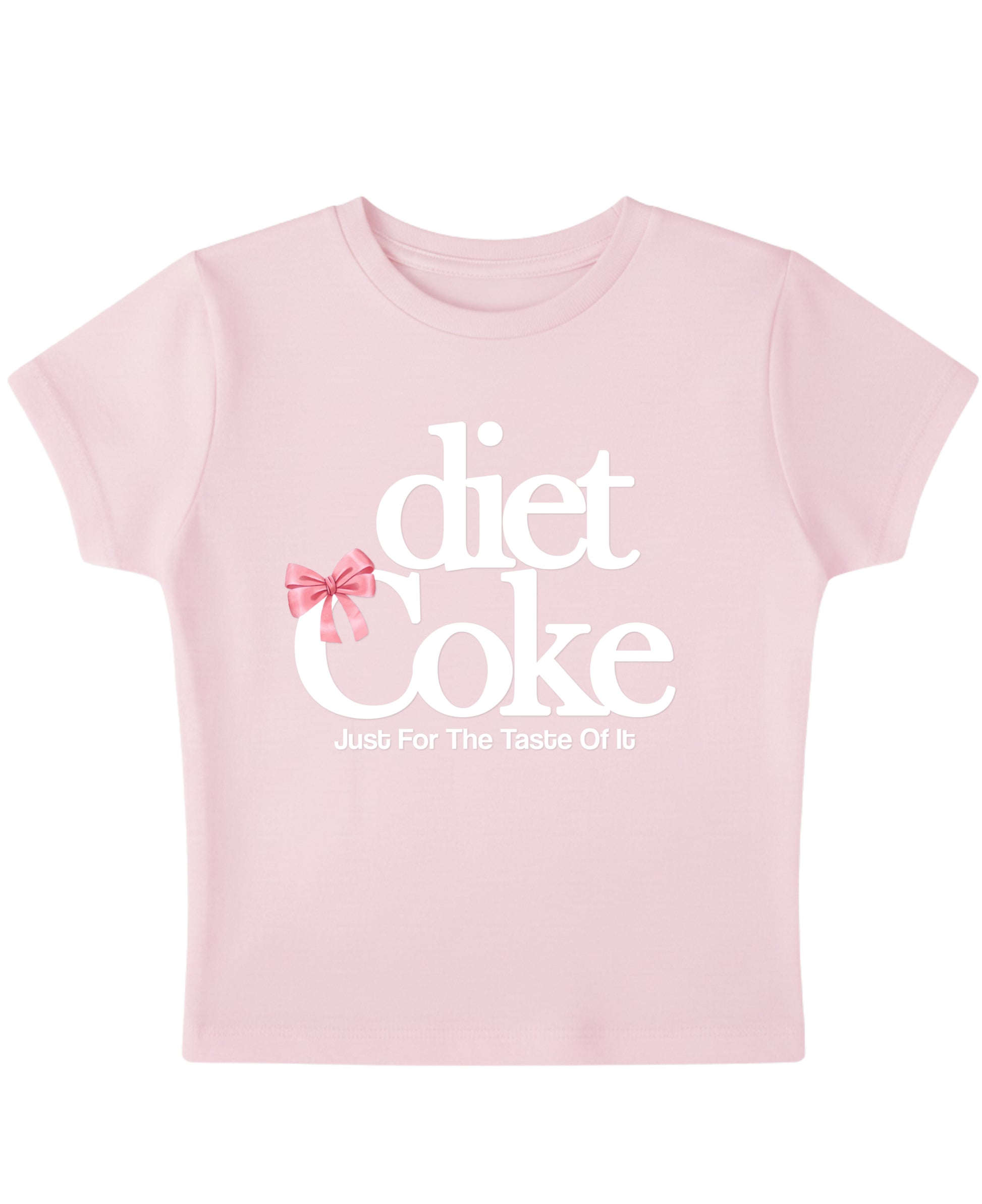 Baby Pink Baby Tee Front Design