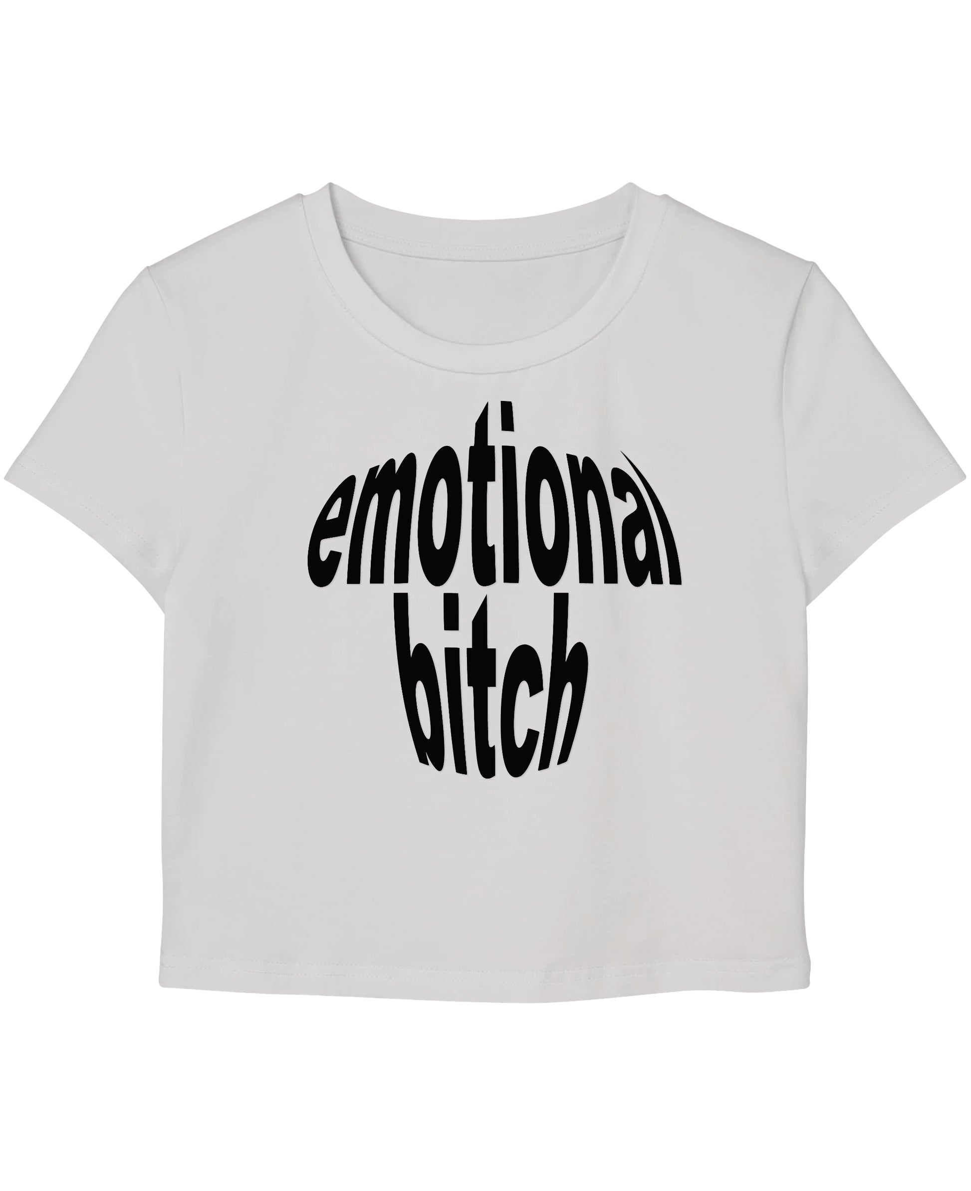 White Baby Tee Front Design