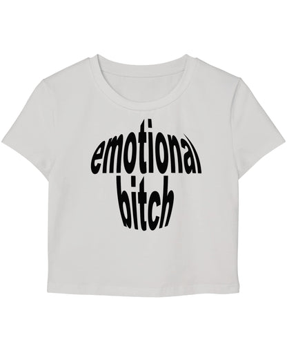 White Baby Tee Front Design