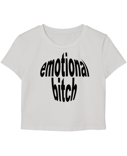 White Baby Tee Front Design