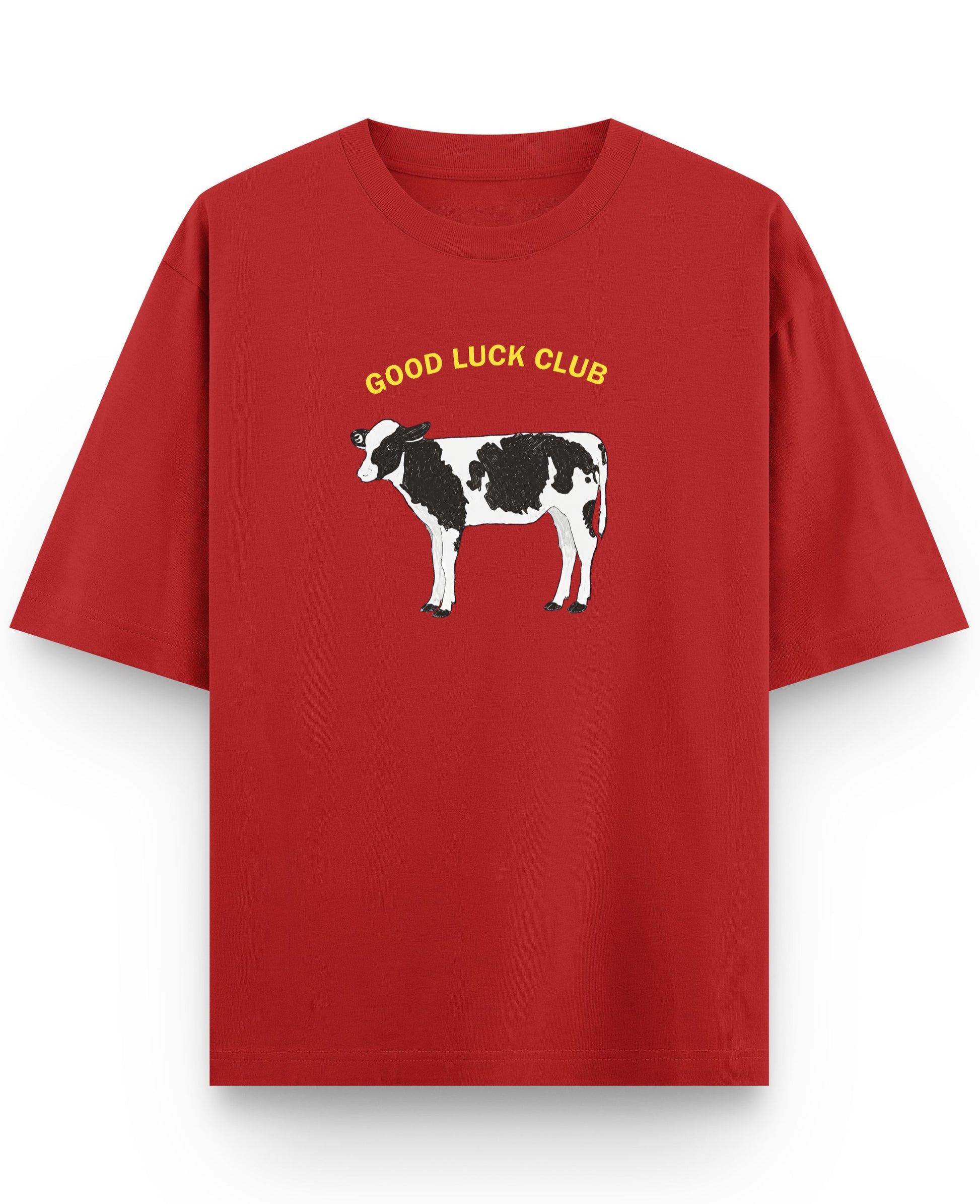 Red Oversized T-shirt Front Design