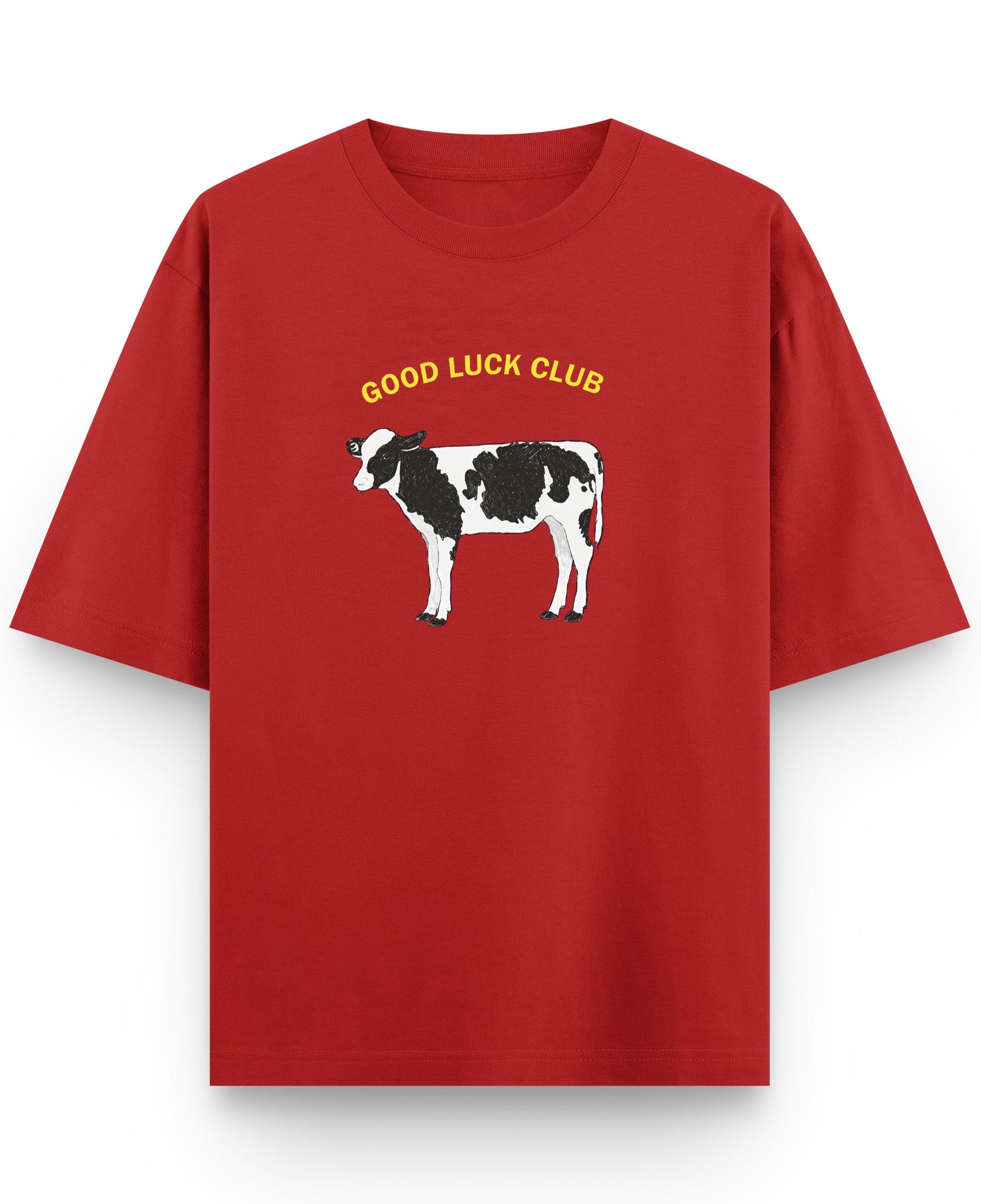 Red Oversized T-shirt Front Design