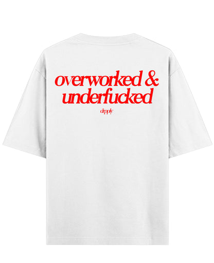 White Oversized T-shirt Back Design