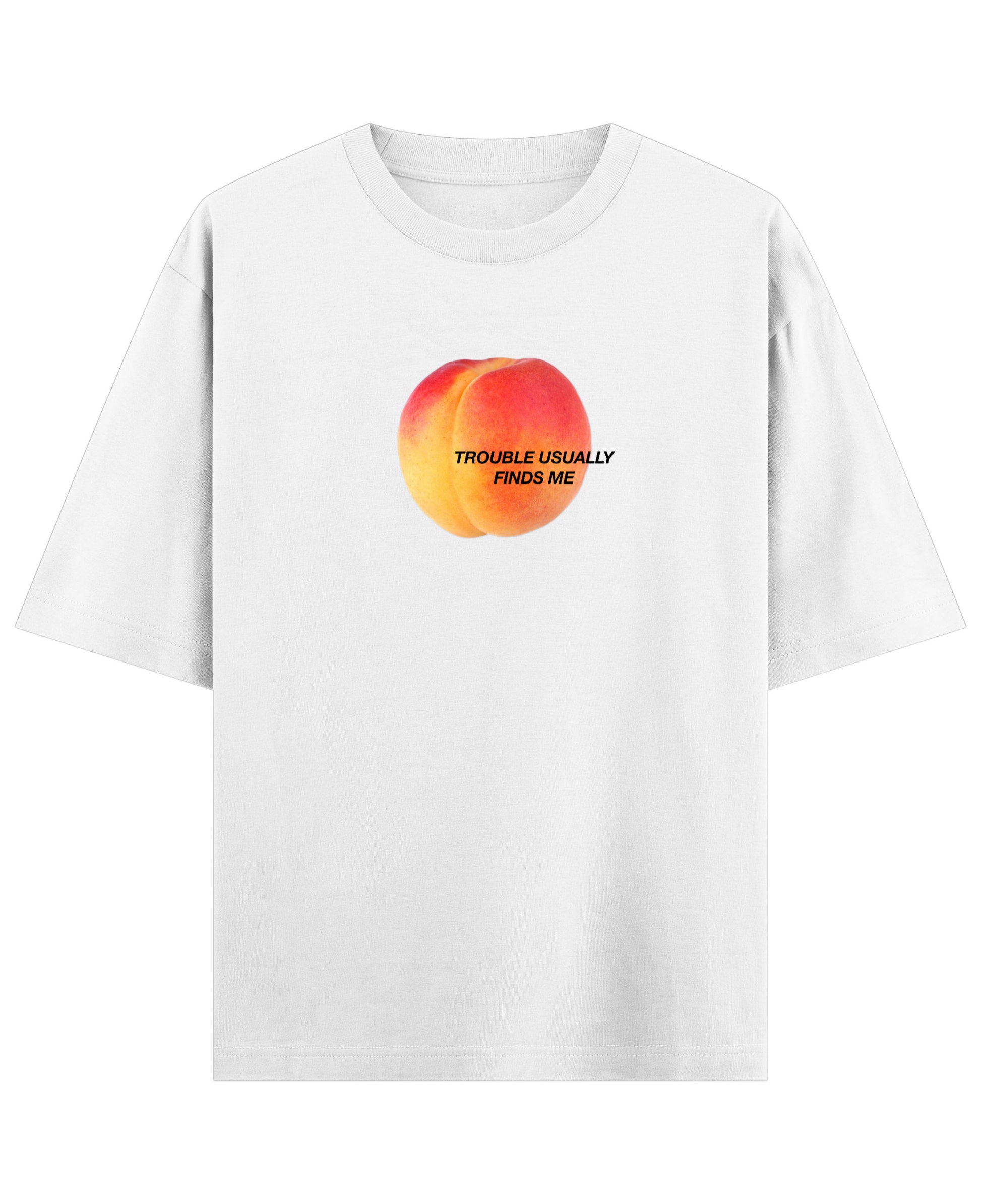 White Oversized T-shirt Front Design