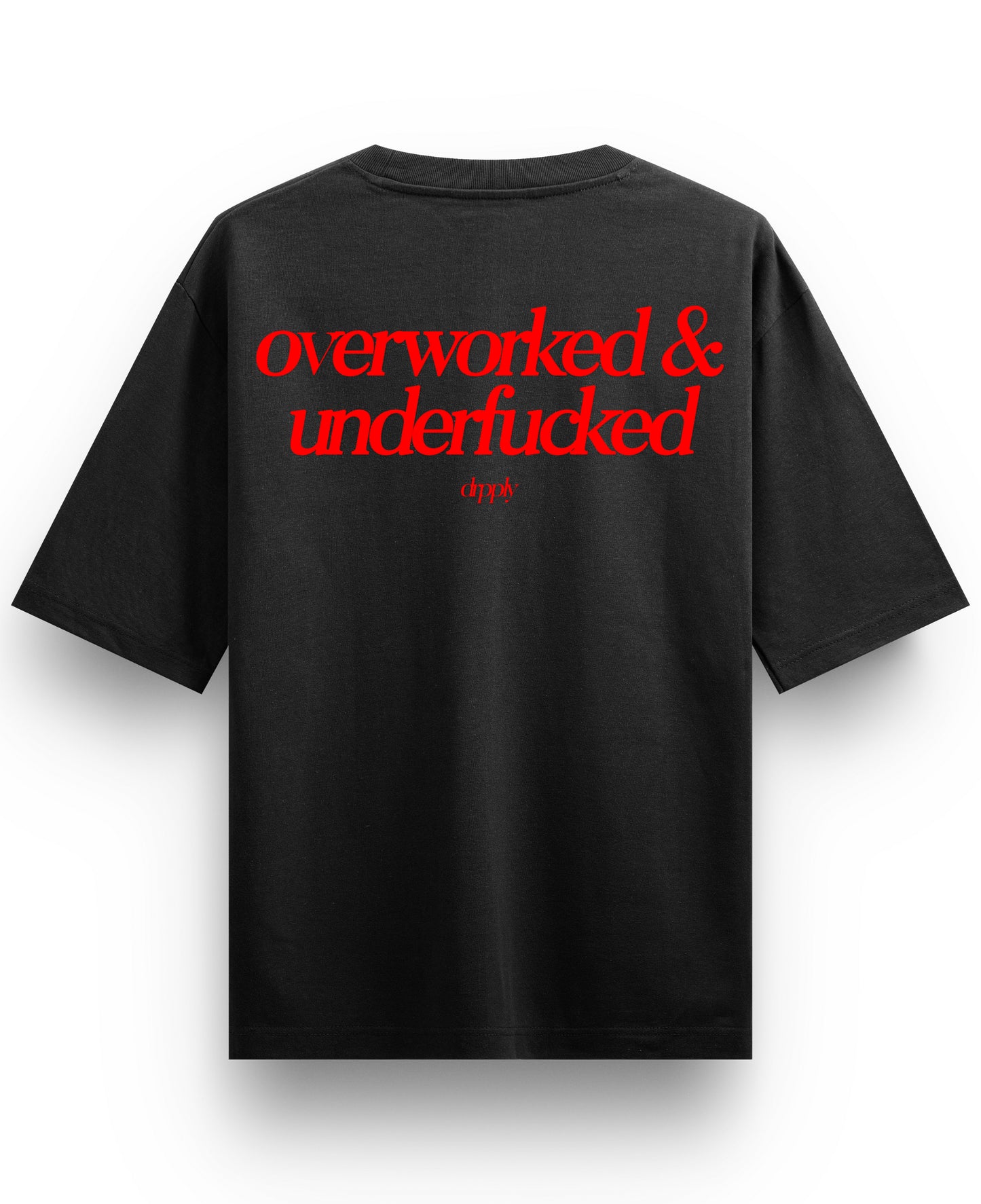 Black Oversized T-shirt Back Design
