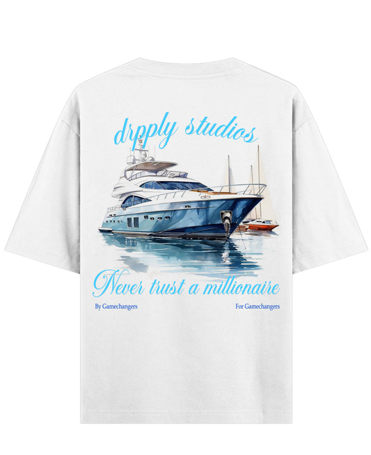 White Oversized T-shirt Back Design