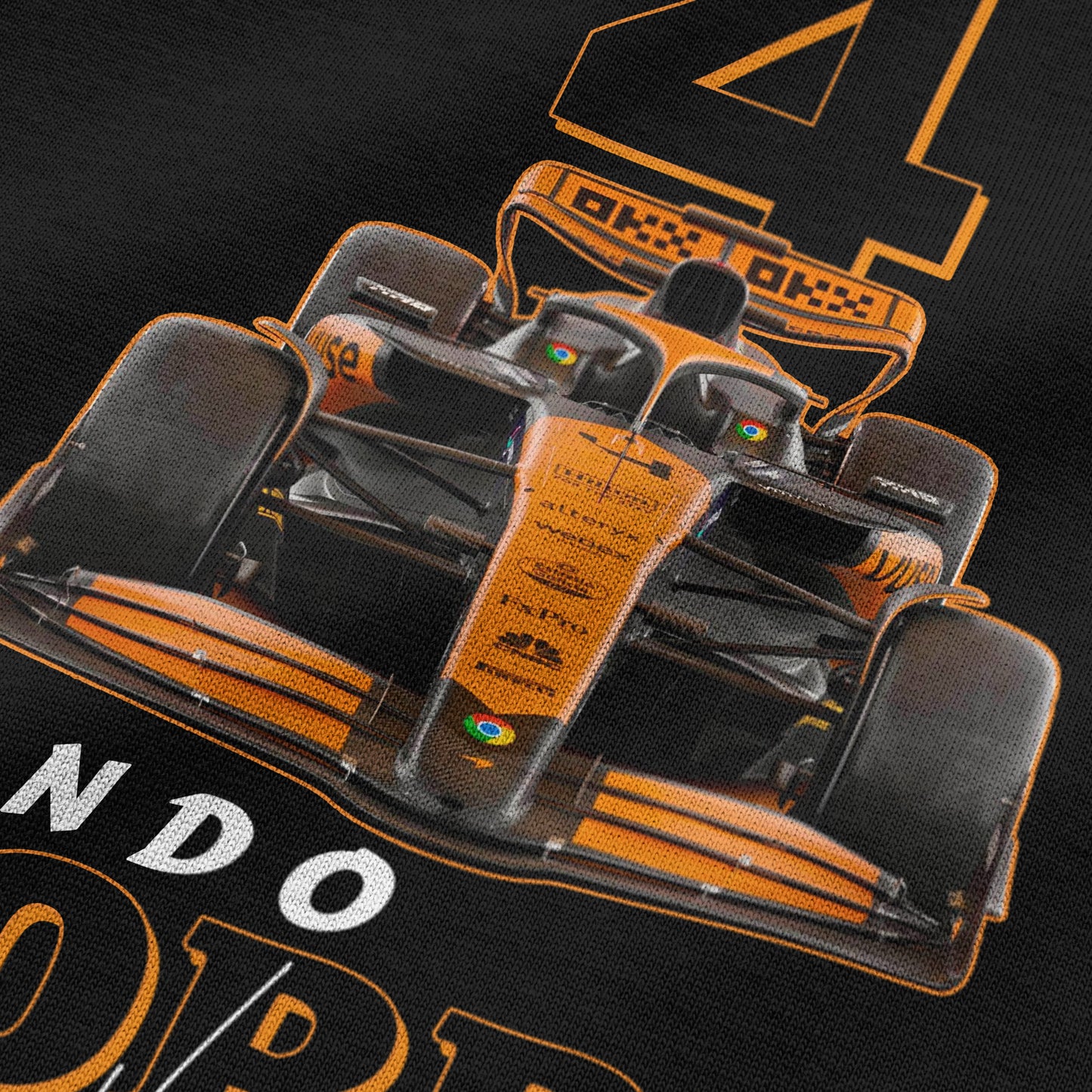 Oversized Black Lando Norris #4 T-shirt