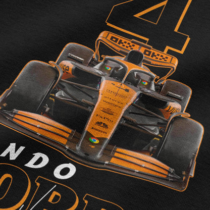 Oversized Black Lando Norris #4 T-shirt