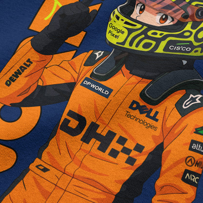 Oversized Navy Blue Lando Norris T-shirt