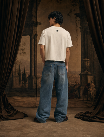 Iconic Cropped Off-White T-shirt