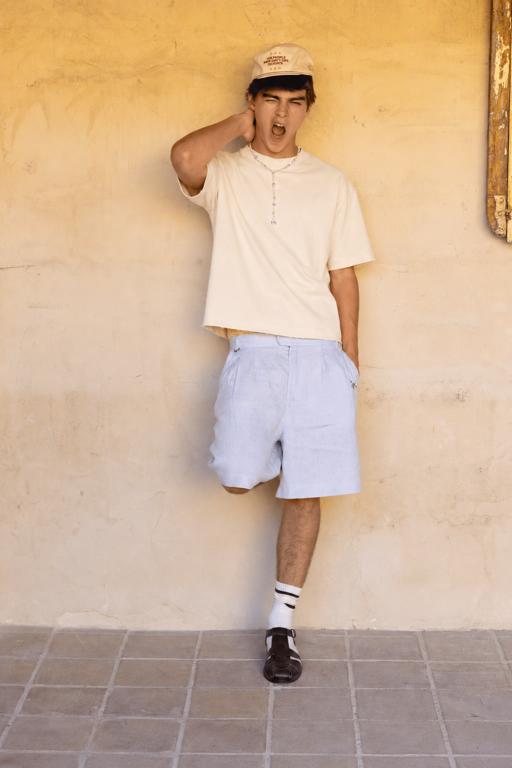 DRPPLY Off White Boxy Fit T-shirt