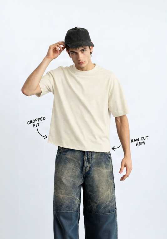 Perfectly Cropped Off-White T-shirt