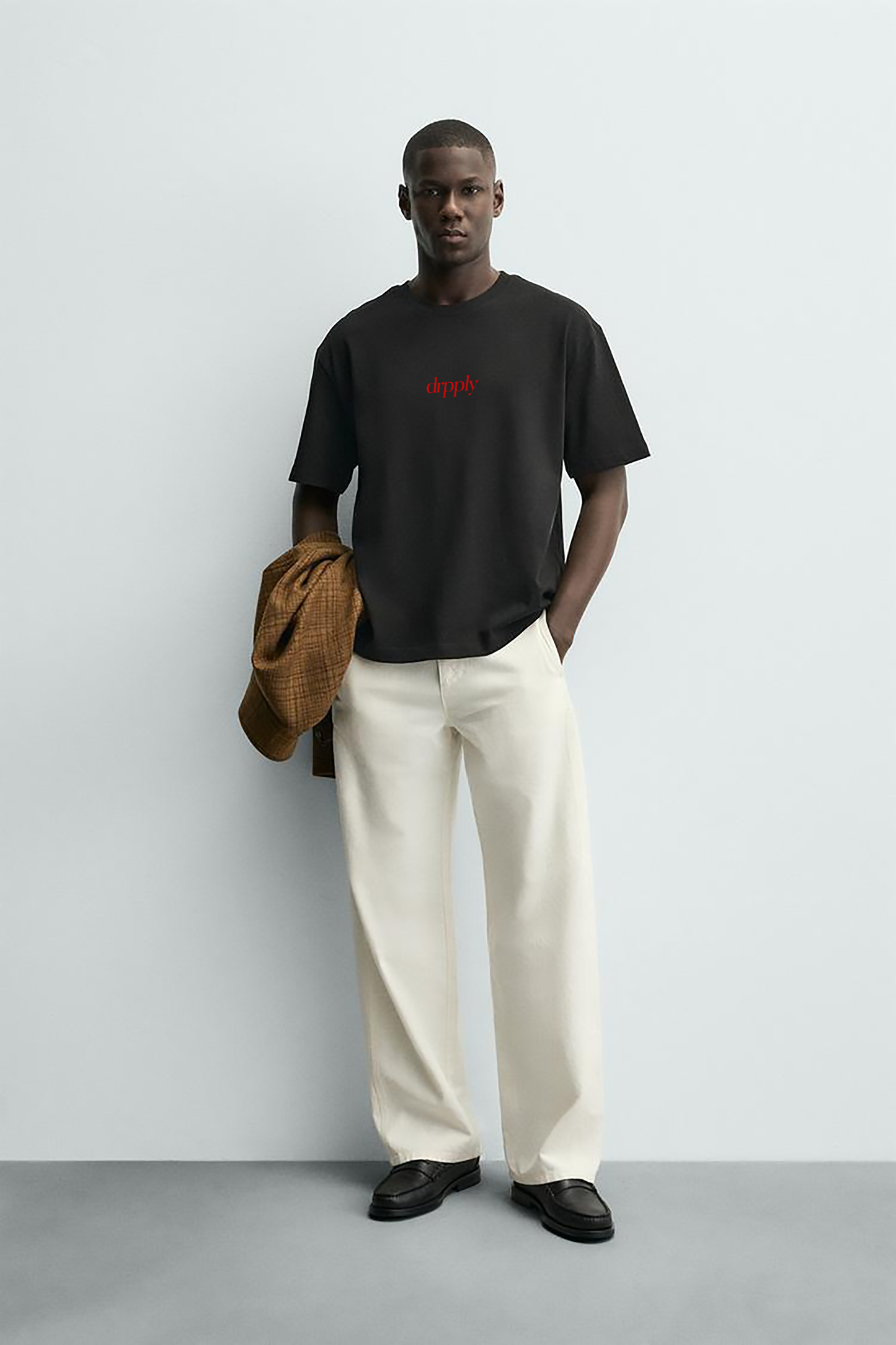 Oversized Overworked Underloved Black T-shirt - Heavy 250 GSM Cotton
