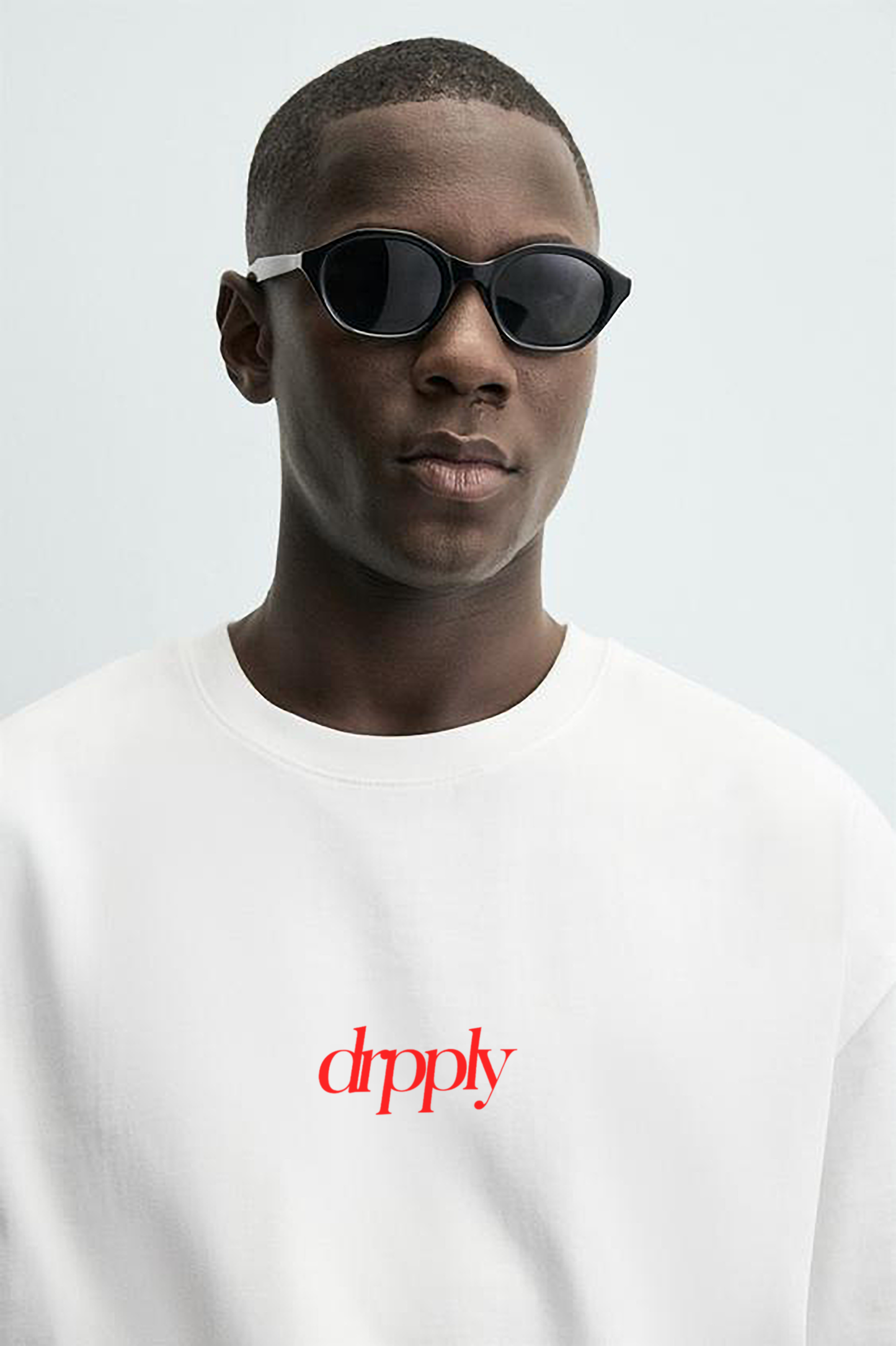 Oversized White Overworked Underloved T-shirt - Heavy 250 GSM Cotton