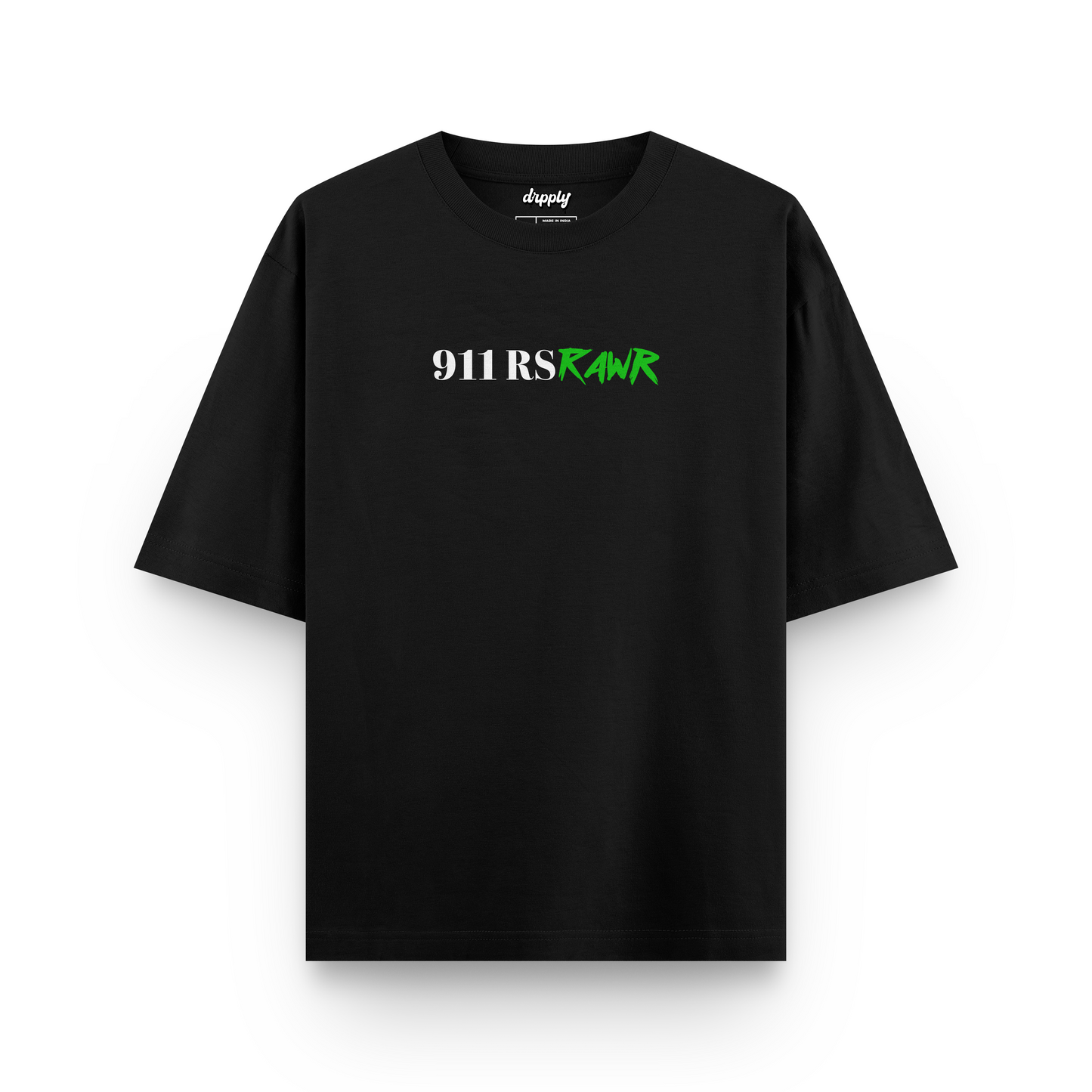 Oversized Porsche 911 RSRAWR T-shirt - Heavy 250 GSM Cotton