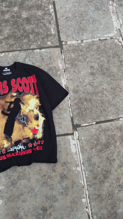 Oversized Travis Scott Tour T-shirt - Heavy 250 GSM Cotton