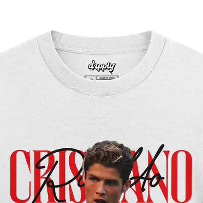 Oversized White Ronaldo 2008 Ballon d'Or T-shirt