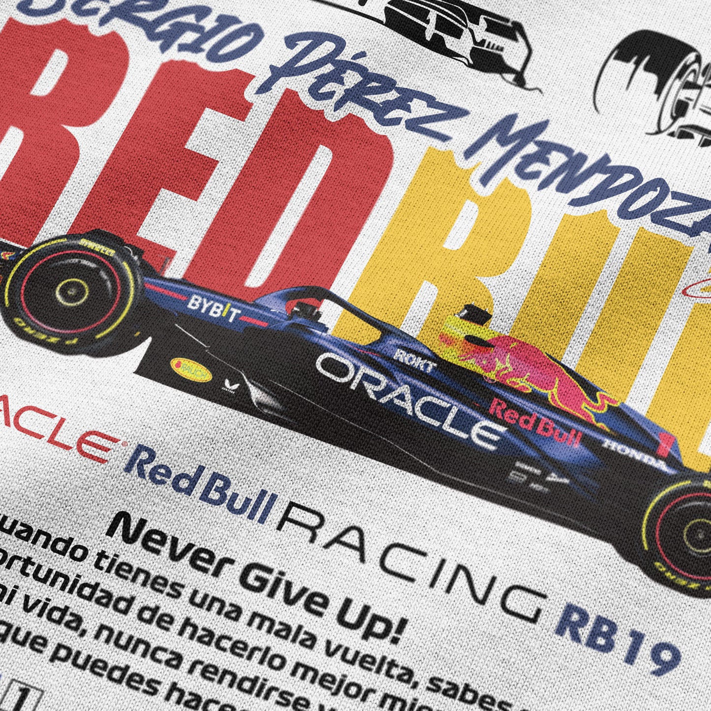 Oversized RB19 Sergio Perez T-shirt - Heavy 250 GSM Cotton