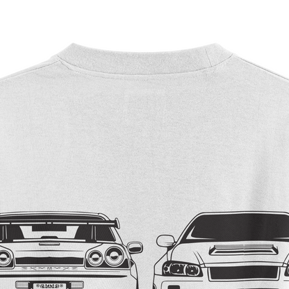 Oversized Skyline GTR T-shirt - Heavy 250 GSM Cotton