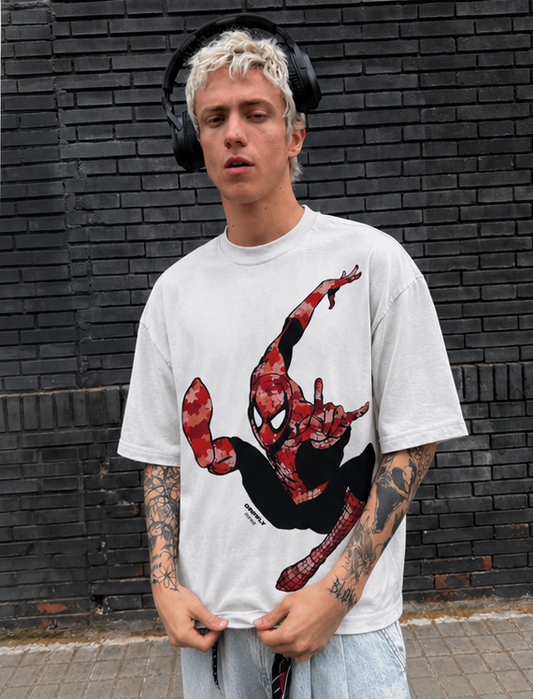 White Spidey Webslinger T-shirt