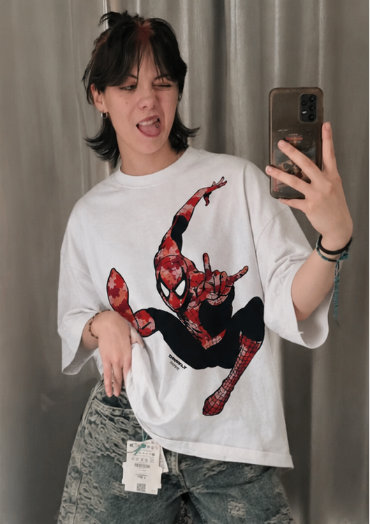 White Spidey Webslinger T-shirt