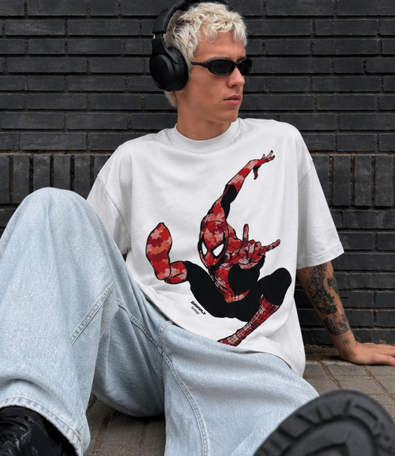 White Spidey Webslinger T-shirt