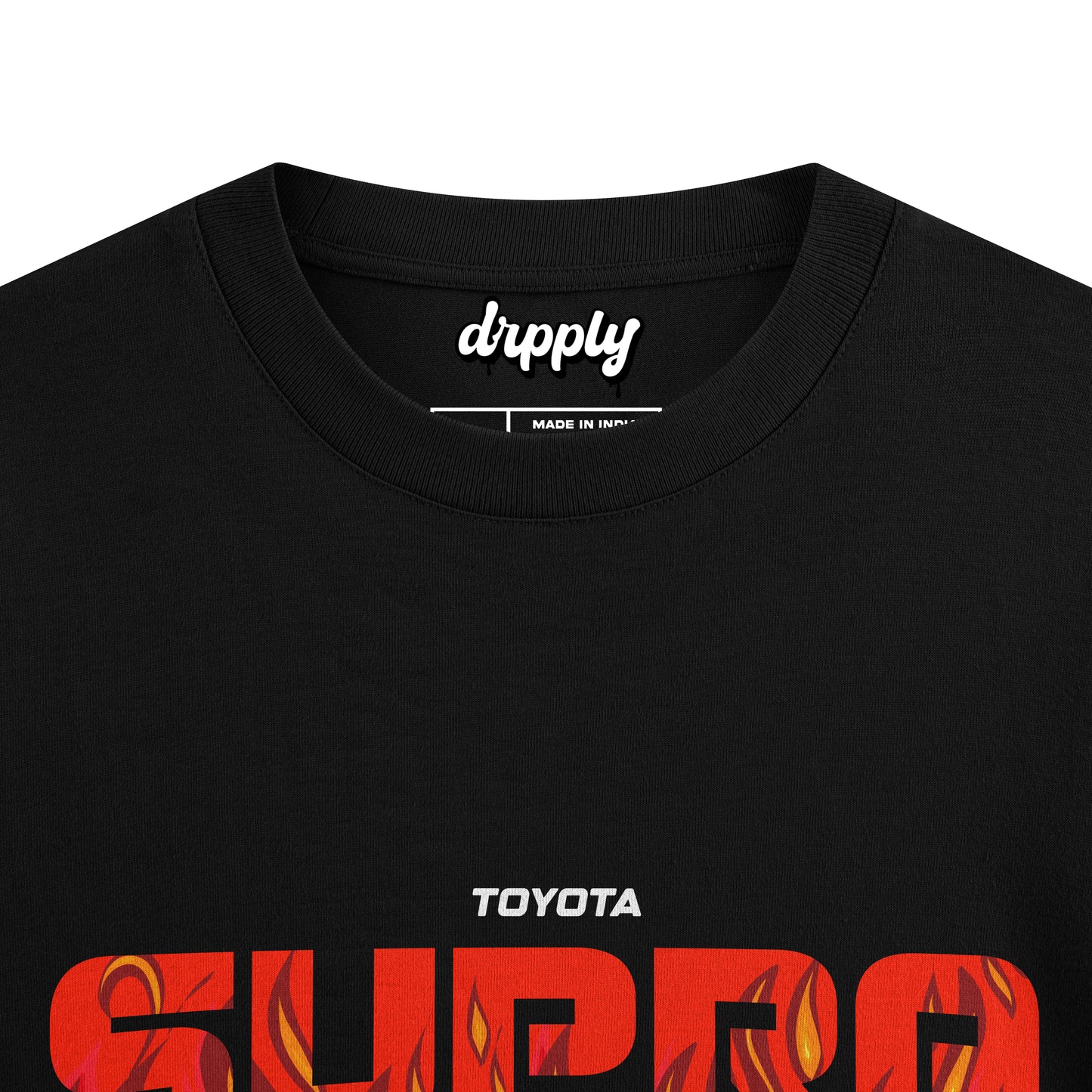 Oversized Black Toyota Supra T-shirt - Heavy 250 GSM Cotton