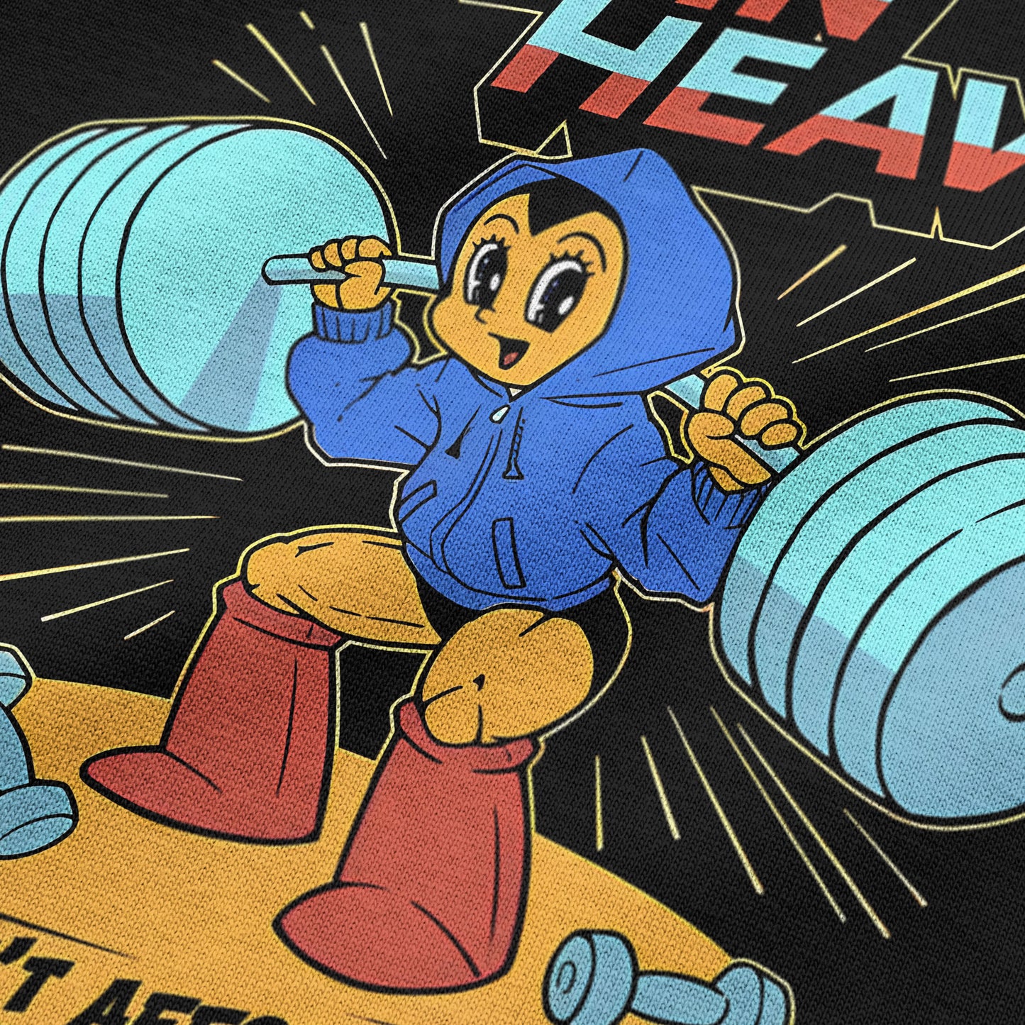 Oversized Train Heavy Graphic Gym T-shirt - Heavy 250 GSM Cotton