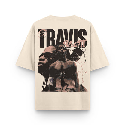 Oversized Travis Scott T-shirt - Heavy 250 GSM Cotton