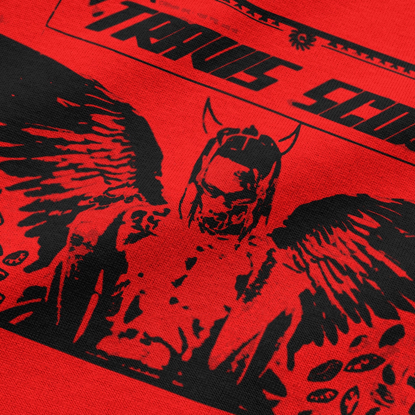 Oversized Red Travis Scott T-shirt