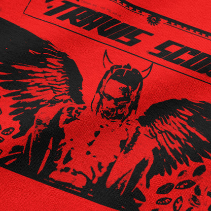 Oversized Red Travis Scott T-shirt