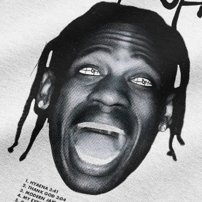 Oversized Travis Scott Utopia White T-shirt - Heavy 250 GSM Cotton