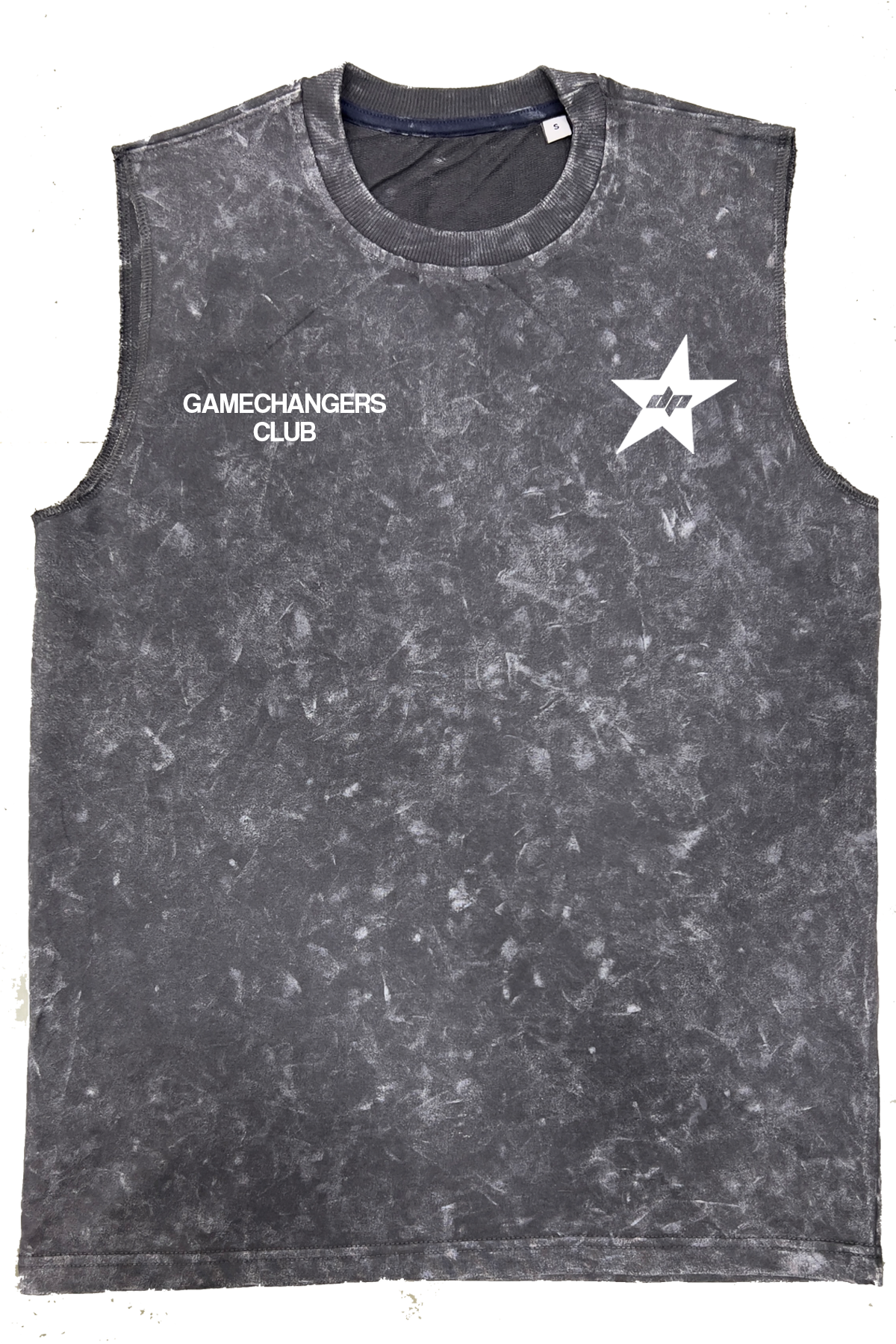 Oversized Acid Washed Game Changers Training Club Vest Tank - Heavy 240 GSM