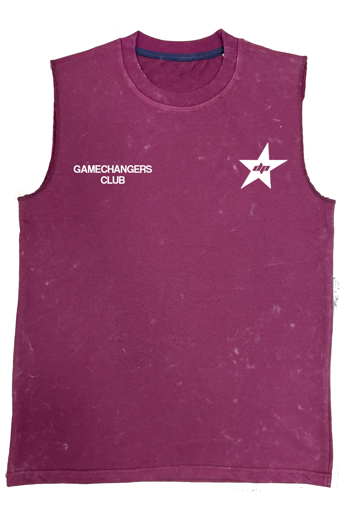 Oversized Acid Washed Game Changers Training Club Vest Tank - Heavy 240 GSM