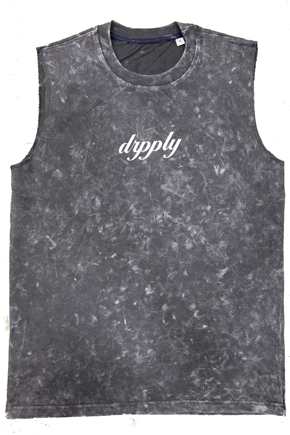 Oversized Acid Washed See You At The Top Vest Tank - Heavy 240 GSM
