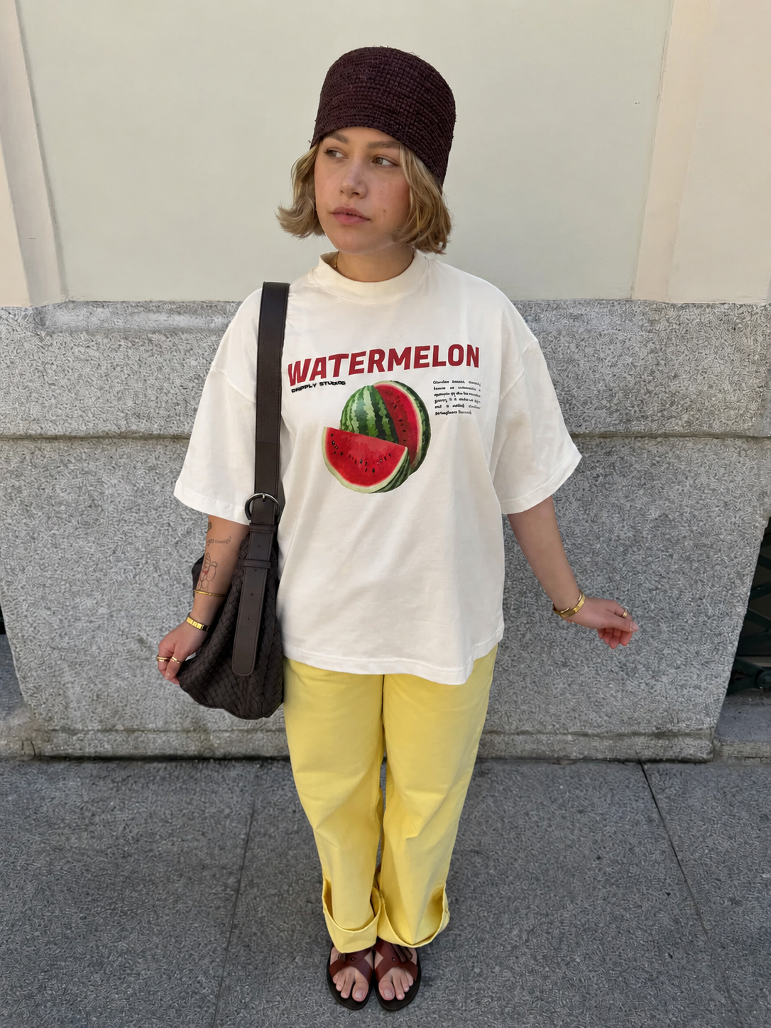 Off-white Watermelon Cropped T-shirt