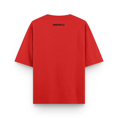 Oversized Red Weeknd T-shirt - Heavy 250 GSM Cotton