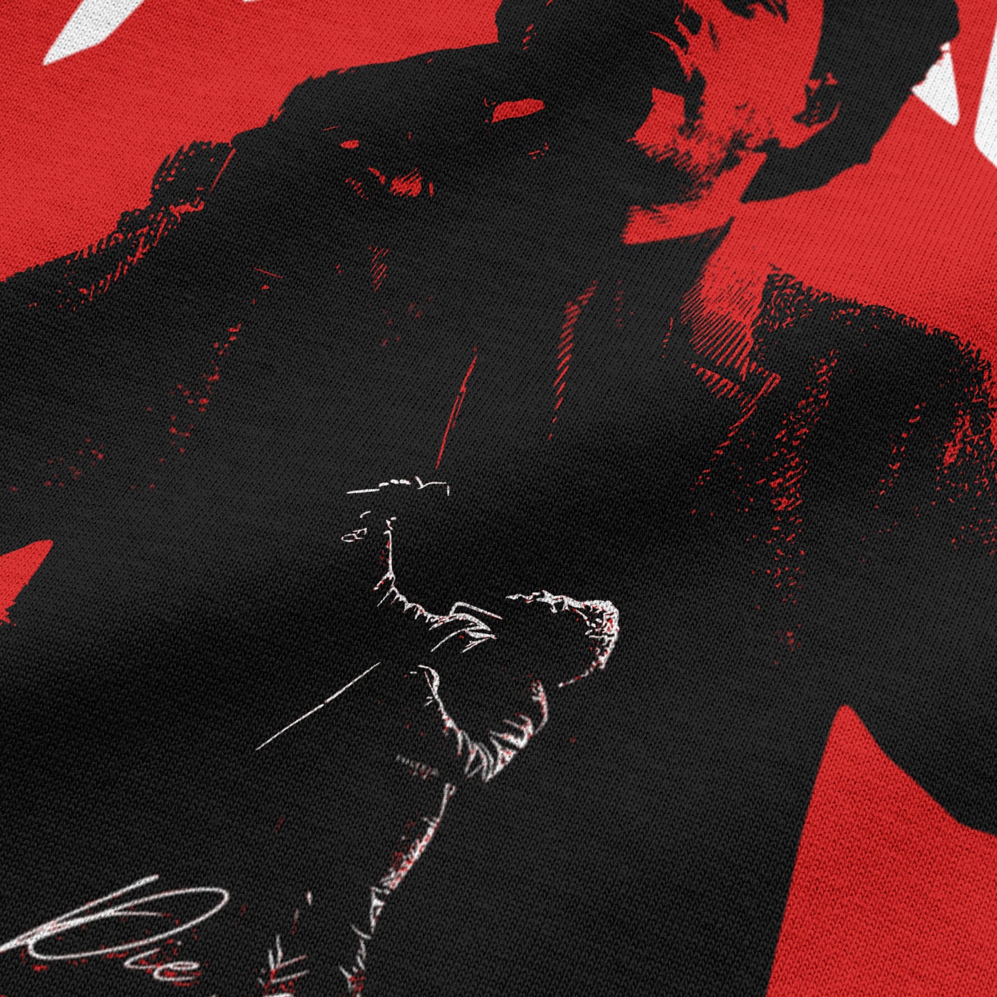Oversized Red Weeknd T-shirt - Heavy 250 GSM Cotton
