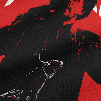 Oversized Red Weeknd T-shirt - Heavy 250 GSM Cotton