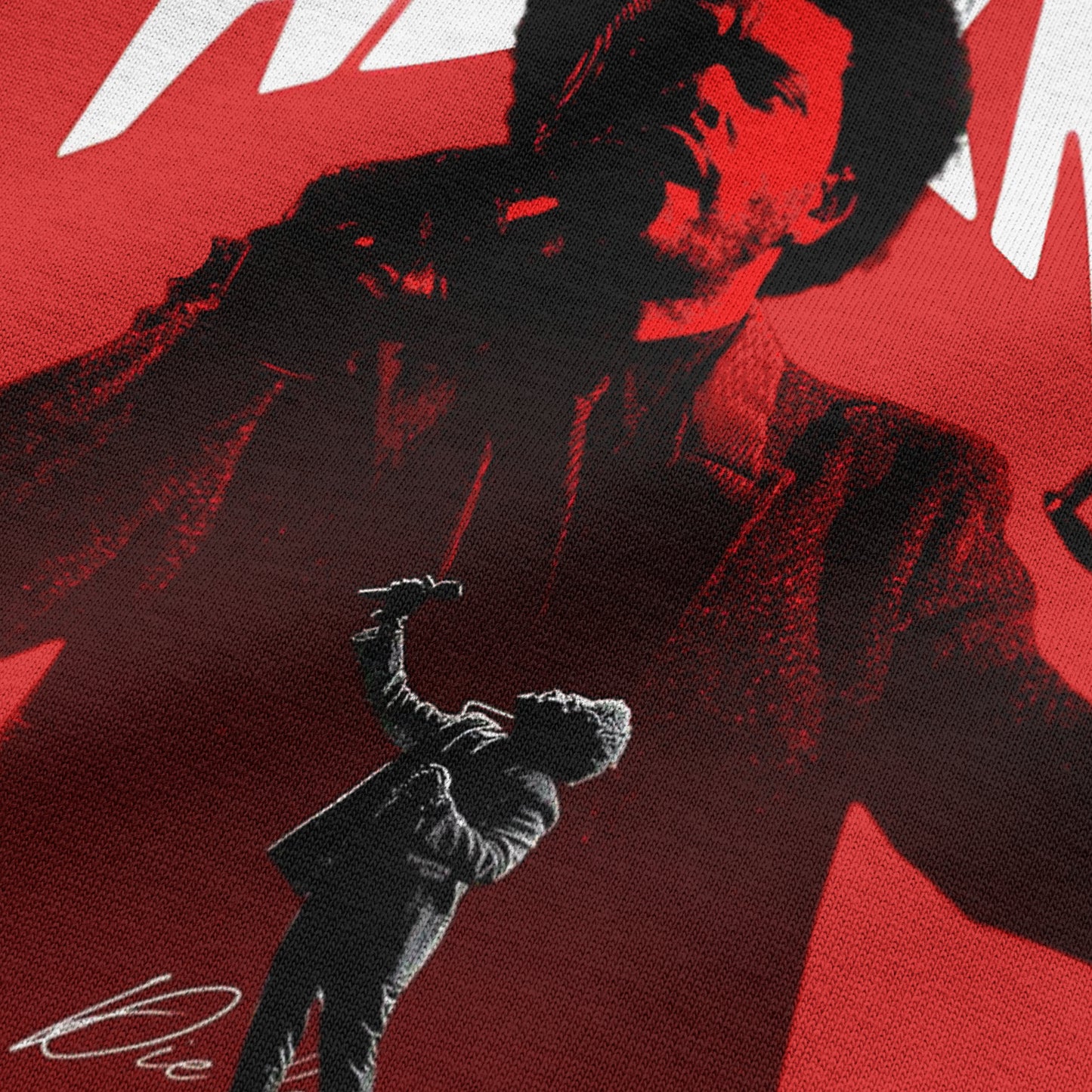 Oversized Red Weeknd T-shirt - Heavy 250 GSM Cotton