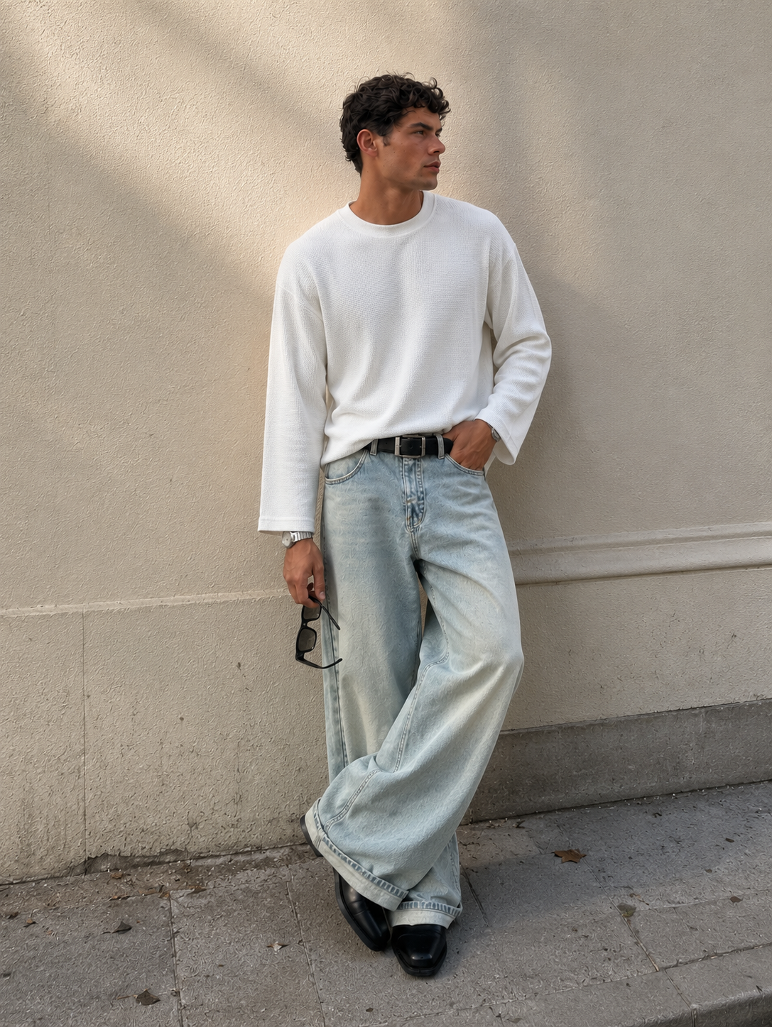 Cloud Crew Boxy Fit Waffle Tee